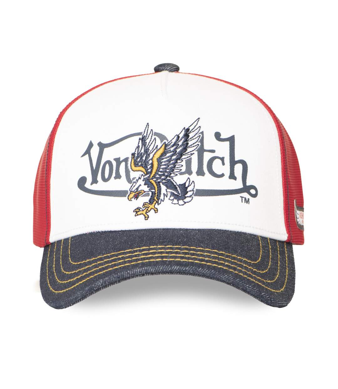 Casquette baseball premium en twill avec filet et broderie Wild Eagle Vondutch-2