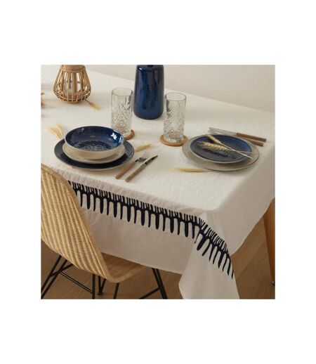Nappe Brodée Madrigal 150x300cm Blanc