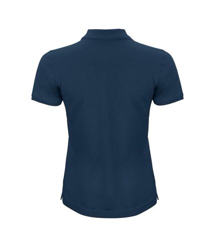 Clique Womens/Ladies Cotton Polo Shirt (Dark Navy)