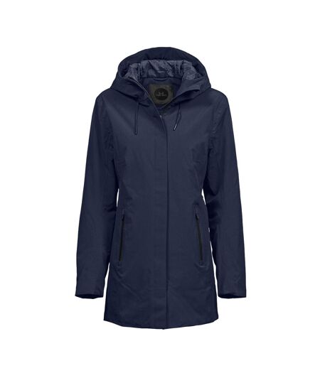 Womens/ladies All Weather Parka Deep Navy Tee Jays