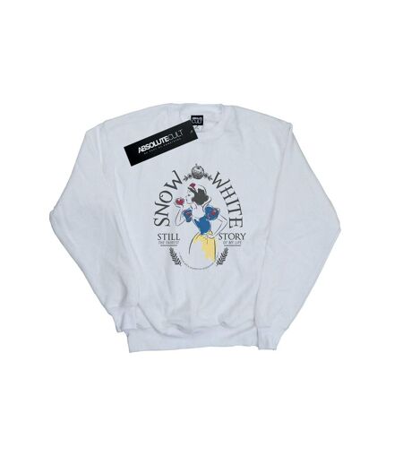 Disney Princess Mens Snow White Fairest Story Sweatshirt (White)