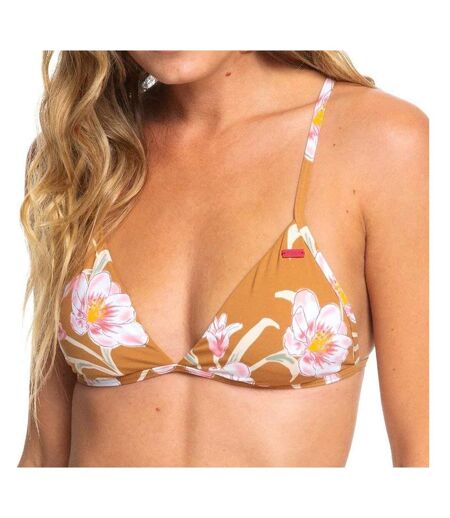 Haut De Bikini Marron Femme Roxy Printed Beach Classics - M