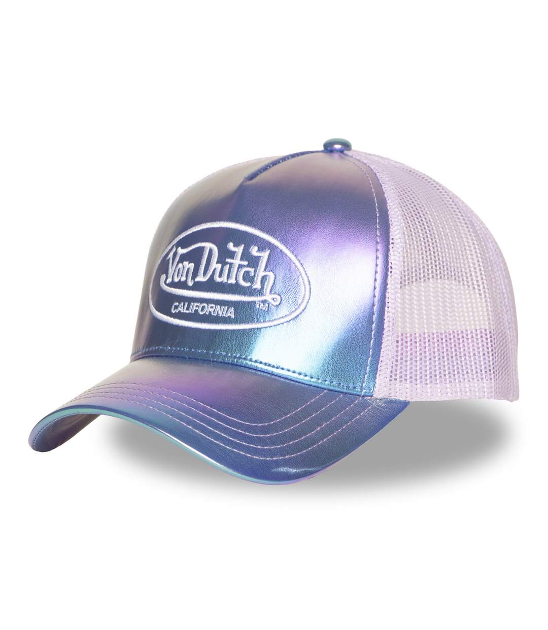 Casquette baseball avec filet effet brillant Holographique Vondutch-1