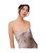 Robe Longue Sans Manches Motif/style Étoiles Femme Gris Clair Lily And Lionel-4