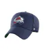 Mens Branson Embroidered Logo Polyester Ice Hockey Trucker Cap Navy Blue 47-1