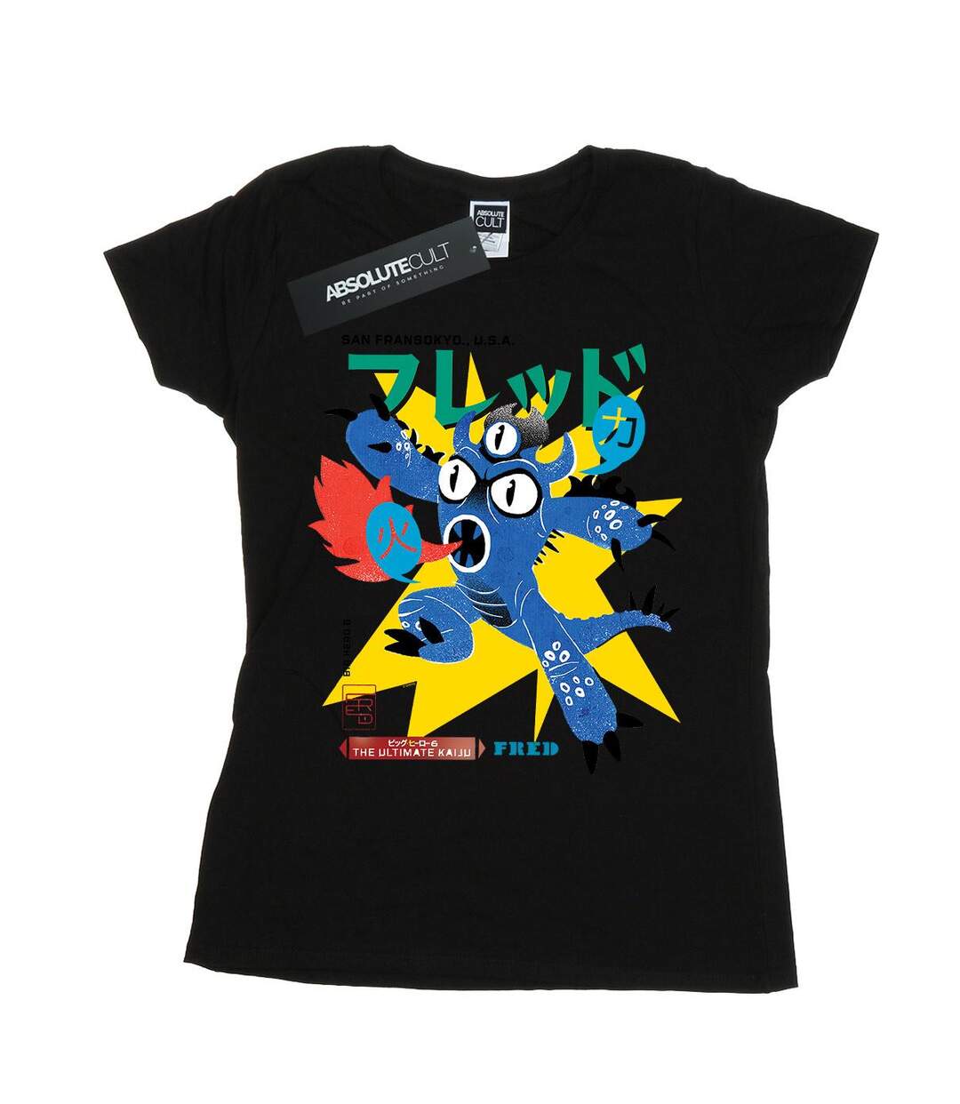 Disney - T-shirt BIG HERO FRED ULTIMATE KAIJU - Femme (Noir) - UTBI15095-1