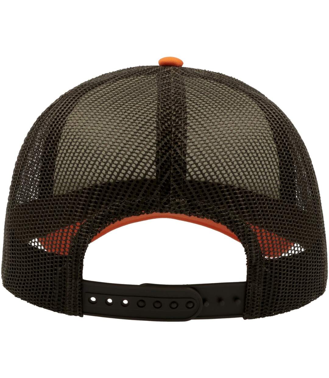 Casquette trucker rapper adulte blanc / vert sombre / orange Atlantis-2