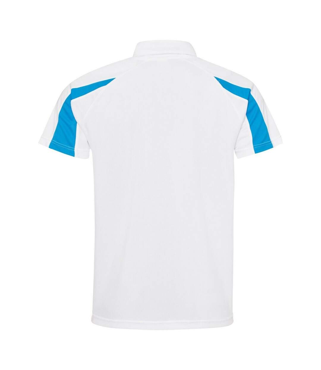 Polo homme blanc / bleu saphir AWDis Cool-2