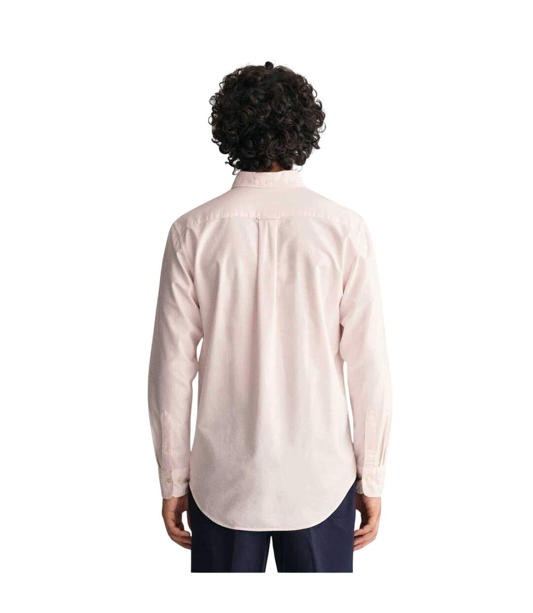 Mens Classic Stripe Detail Oxford Button-down Shirt Pale Pink Gant-3