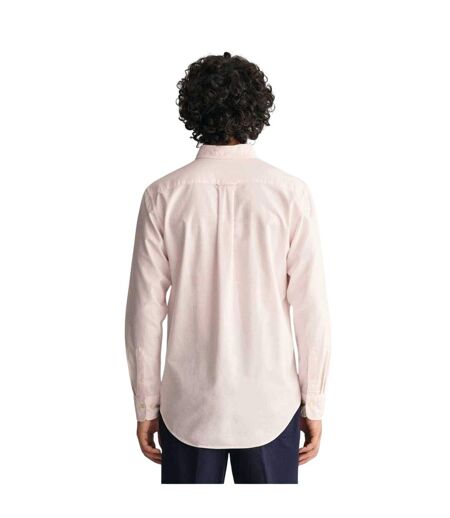 Mens Classic Stripe Detail Oxford Button-down Shirt Pale Pink Gant