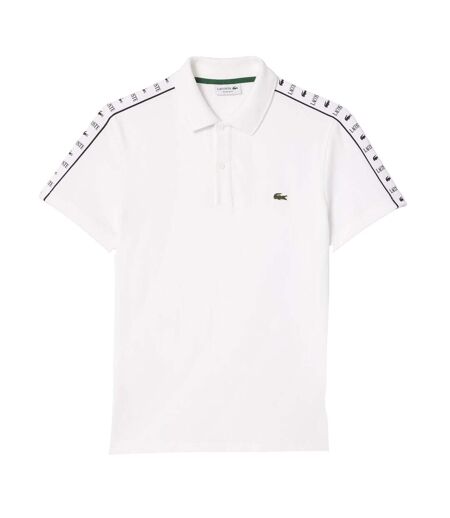 Mens Mini Pique Stretch Regular Polo Shirt White Lacoste