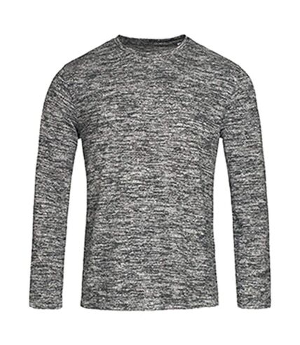 T-shirt manches longues - Homme - ST9080 - gris foncé mélange