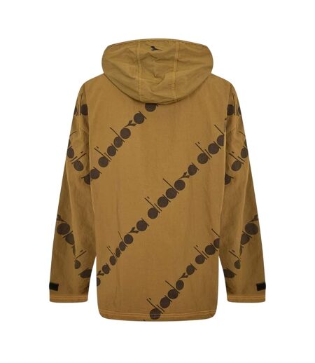 Anorak Motif/style Logo Partout Homme Vert Kaki Diadora