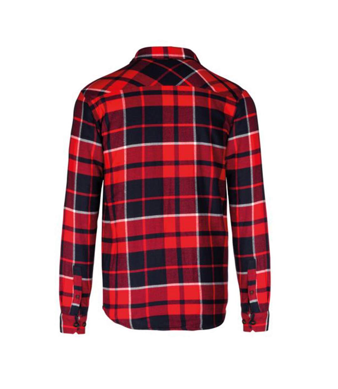 Chemise sherpa homme rouge/ bleu Kariban-2