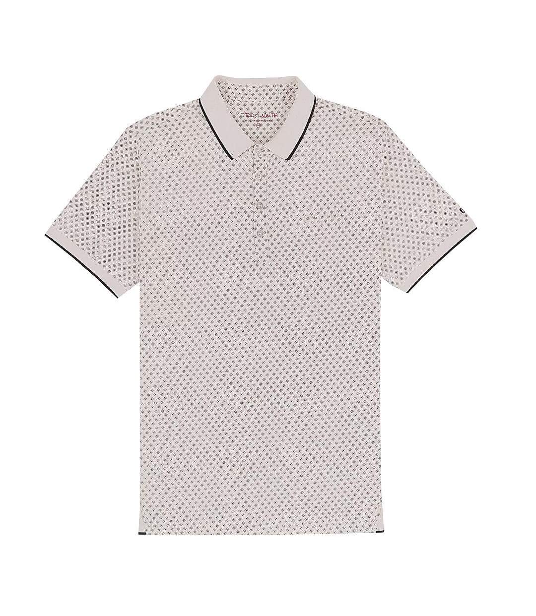 Polo blanc/marine homme teddy smith pasy 2-1