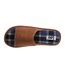 Chaussons Motif/style Motif Écossais Radcliff Homme Marron Clair Lee-3