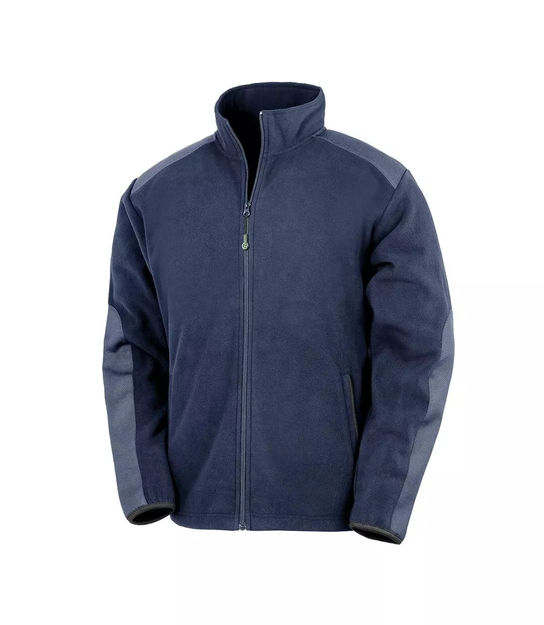 Unisex Adult Microfleece Heavy Duty Jacket Navy Result Recycled-2