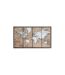 Tableau Déco Carte du Monde 81x143cm Marron-1