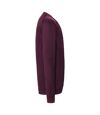 Russell Collection Mens V-neck Knitted Cardigan (Cranberry Marl) - UTRW6077
