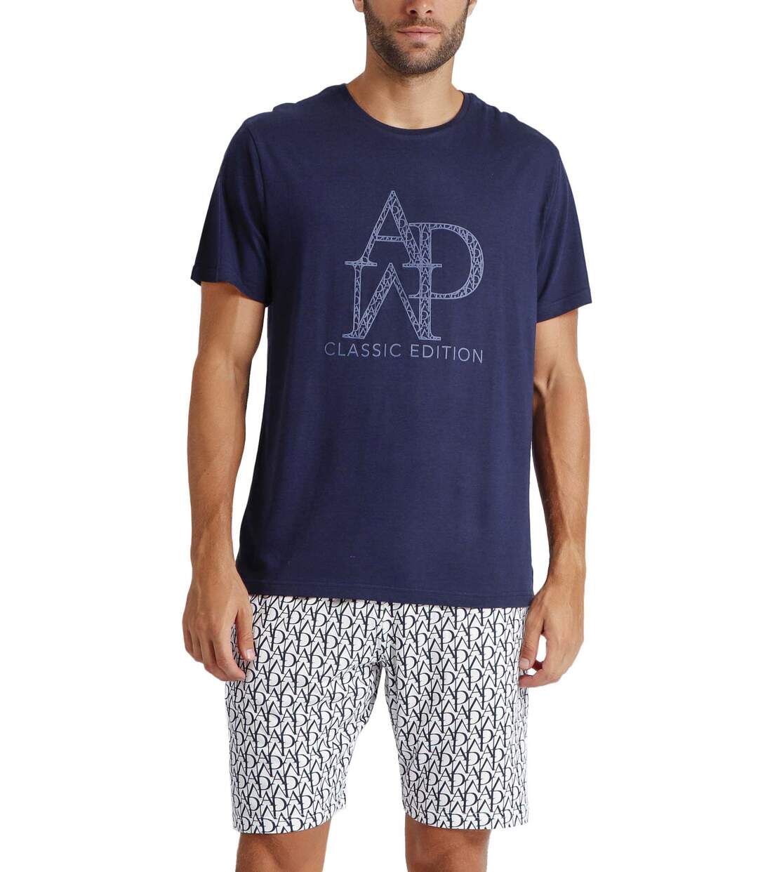 Pyjama short t-shirt Logo Soft Admas-1