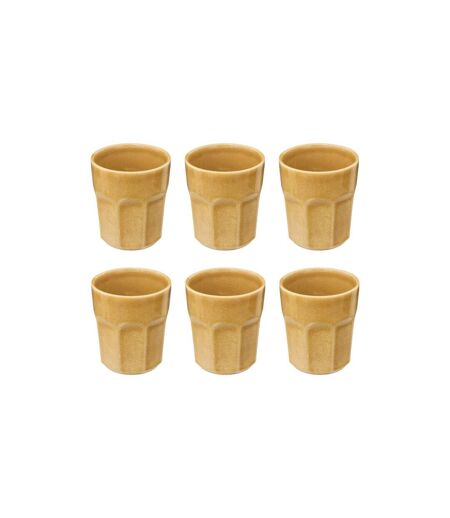 Lot de 6 Mugs Design  Roma 30cl Jaune