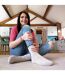 3 Pairs Ladies Short Alpaca Wool Moisture Wicking Socks-3