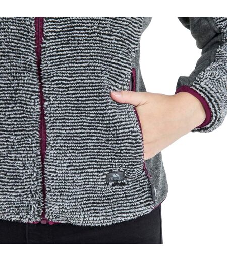 Trespass Womens/Ladies Muirhead Fleece Jacket (Gray Stripe)