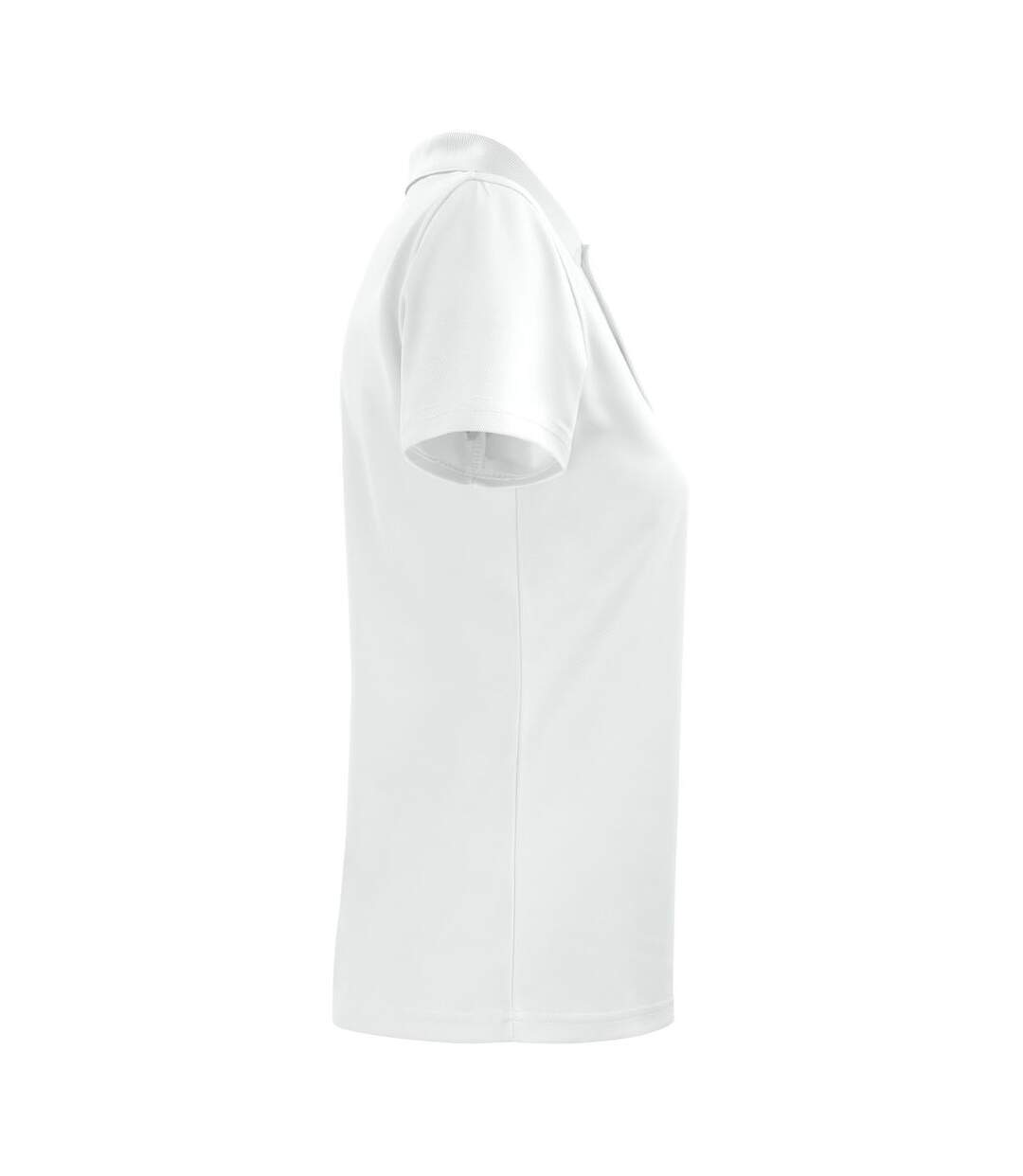 Womens/ladies pique polo shirt white Projob-3