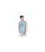 T-shirt Motif/style Cible À Motif Cachemire Homme Bleu Clair Lambretta-1