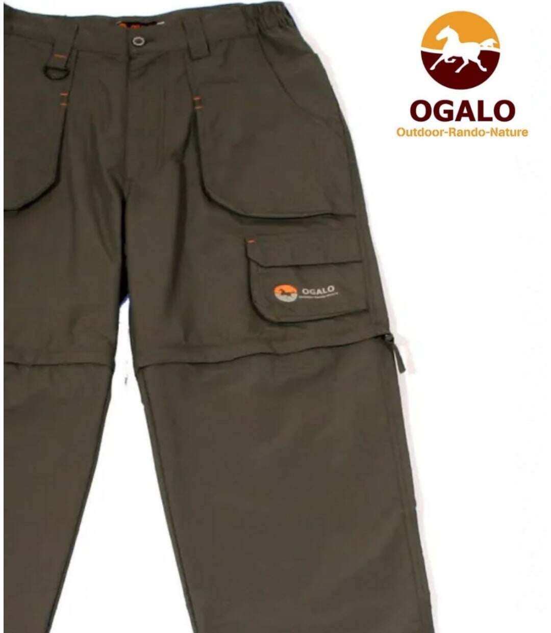 OGALO SE9011 — Pantalon de randonnée taupe : le 2-en-1 modulable-4