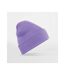 Bonnet Adulte Violet Clair Beechfield-1