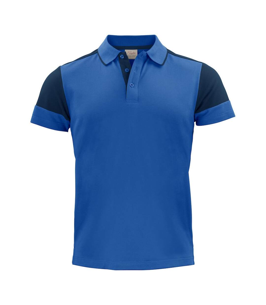 Polo Prime Homme Bleu Marine Bleu Cobalt Printer-1