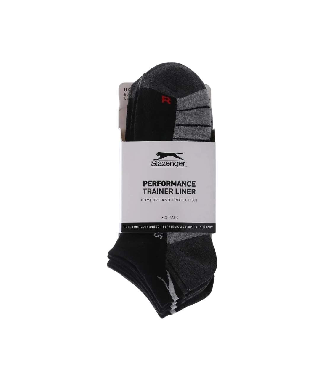 Lot De 3  Socquettes Homme Noir Slazenger-3