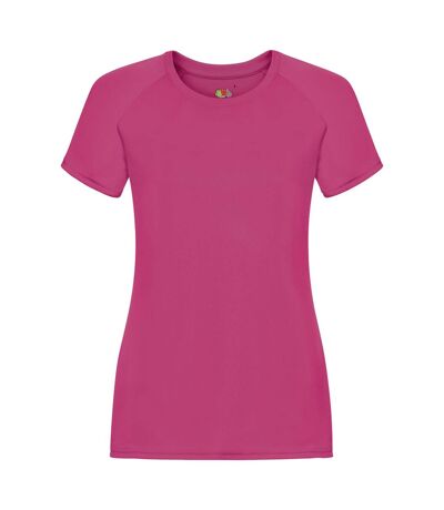 Fruit Of The Loom Ladies/Womens Performance Sportswear T-Shirt (Fuchsia) - UTBC1360
