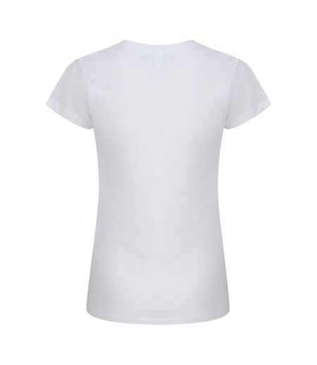 Womens/ladies T-shirt White Casual Classic