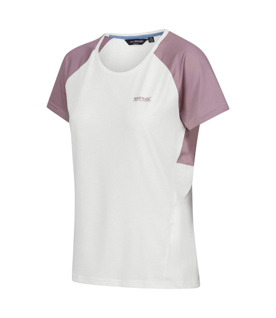 T-shirt emera femme blanc / lavande Regatta-3