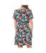 Robe Noire à fleurs Femme Vero Moda Easy - L