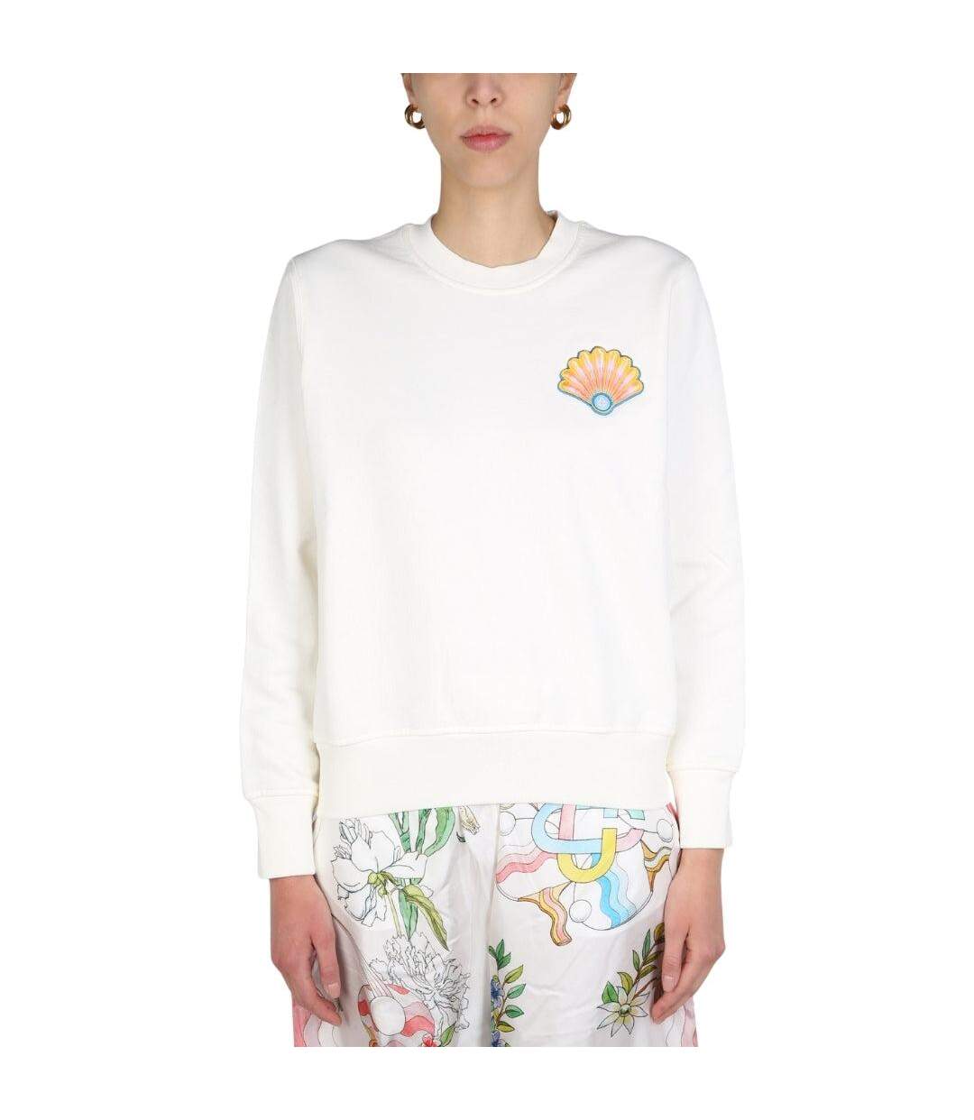 Sweat Motif/style Coquillage Adulte Blanc Cassé Casablanca-2