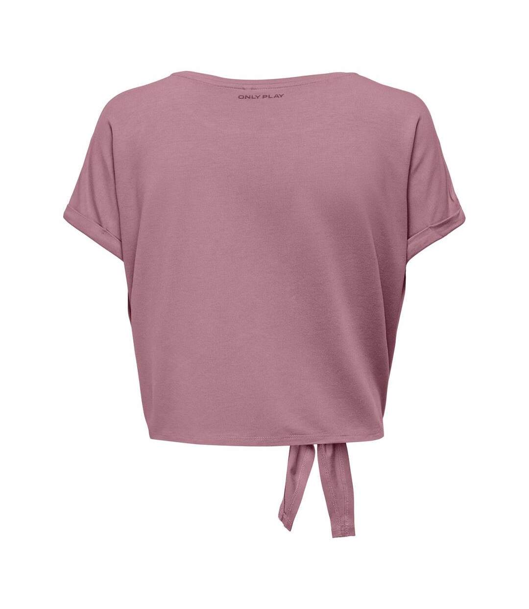 T-Shirt rose femme only play life-2