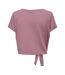 T-Shirt rose femme only play life-2