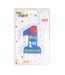 Bougie Mon Premier Anniversaire 9cm Bleu-2