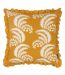 Montrose pleated floral cushion cover 50cm x 50cm ochre Paoletti-1