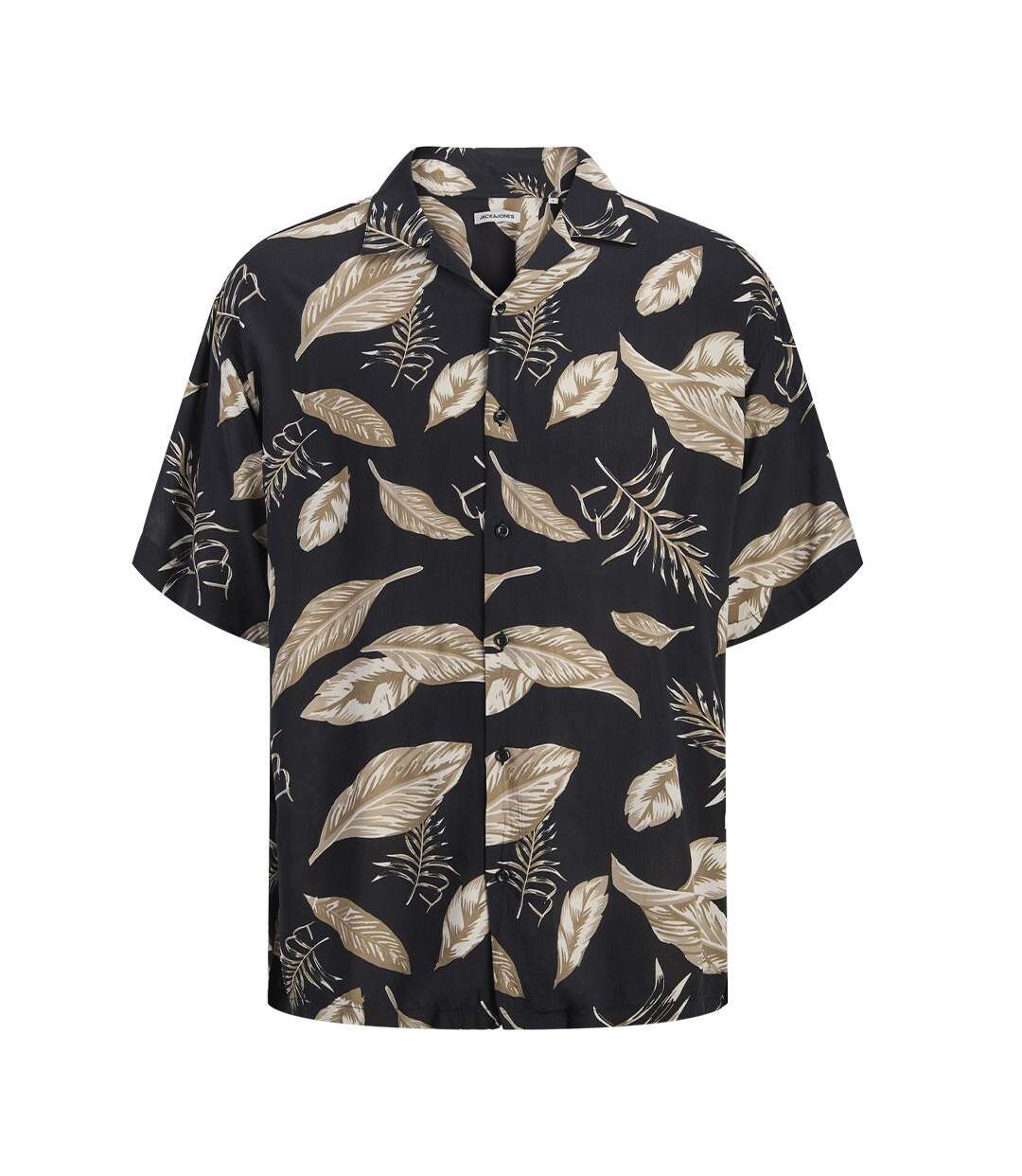 Chemise noire/marron homme jack & jones resort-1