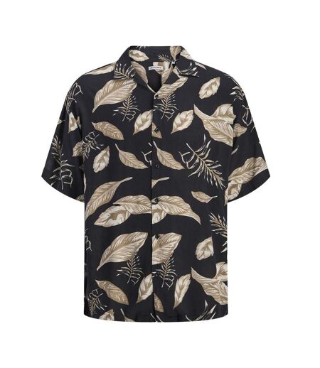 Chemise noire/marron homme jack & jones resort