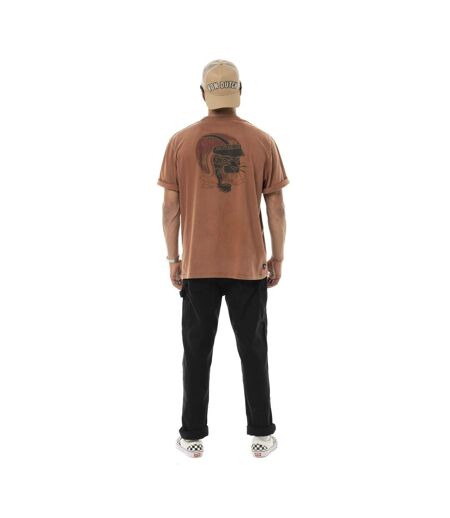T-shirt homme relax fit en jersey acid wash print devant et dos Flash Vondutch