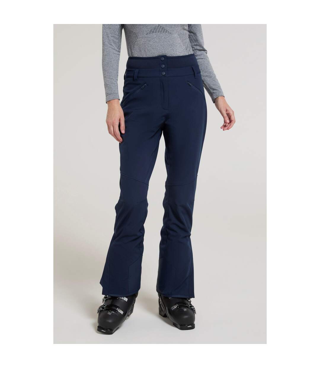 Pantalon de ski avalanche femme bleu foncé Mountain Warehouse-1