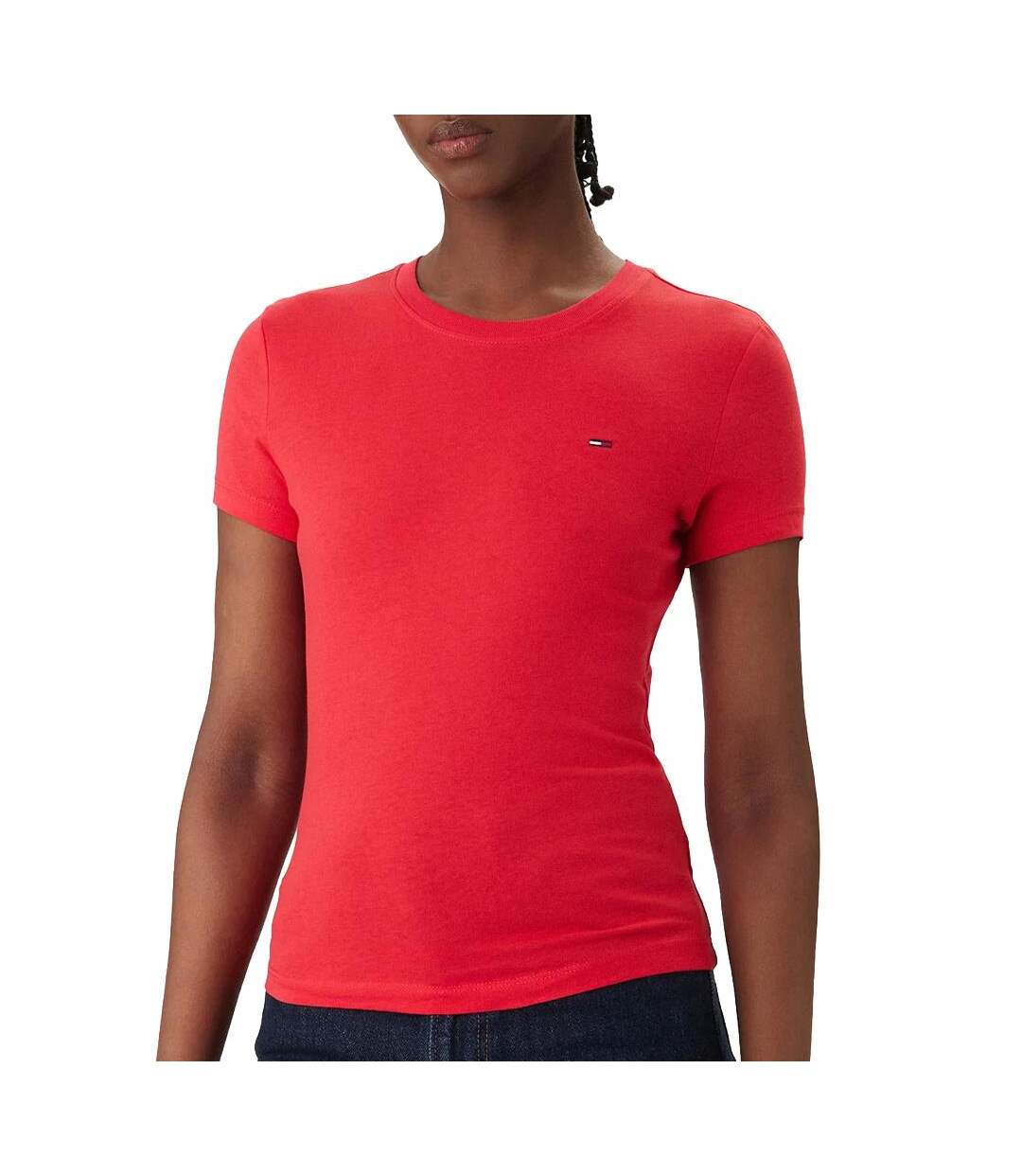 T-shirt rouge femme tommy hilfiger tjw c-1