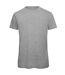 Mens organic tee sports grey B&C