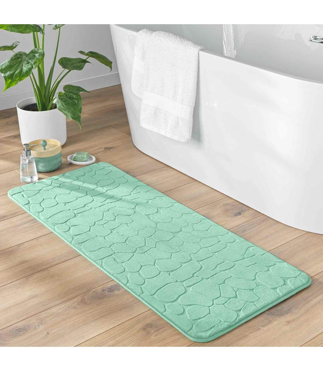 Tapis de Bain Ricochet 50x120cm Tilleul-5