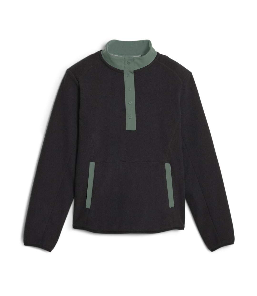 Polaire de Golf Noir/Vert Femme Puma Fleece - L-1